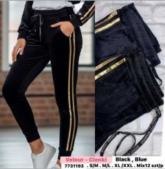 Spodnie welurowy (S-2XL/12szt )