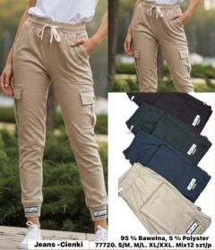 Spodnie elastyczny (S-2XL /12szt)