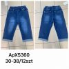 Spodenki jeans damskie (30-38/12szt)
