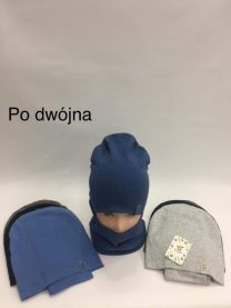 Komplet czapka i komin męska (Uniwersalny/10 kompletów)