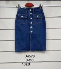 Spódnica jeansy damskie (S-2XL/10szt)
