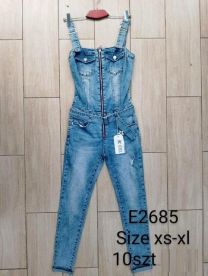 Ogrodniczka jeansowa damska (XS-XL/10szt)