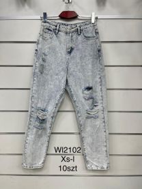 Spodnie Jeans damskie (XS-L/10szt)