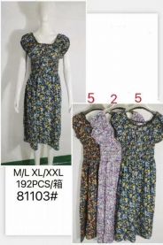 Sukienki w kwiaty (M-2XL /12szt)