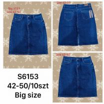 Spódnica jeansy damskie (42-50/10 szt)