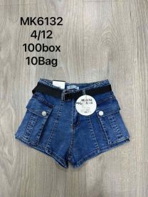 Szorty jeansy dziewczęce (4-12LAT/10szt )