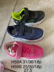 Buty sportowe na rzepy chłopięce i dziewczynka (25-30/18P)